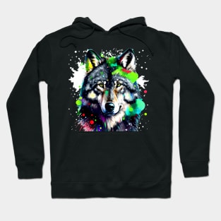 Christmas Winter Wolf Hoodie